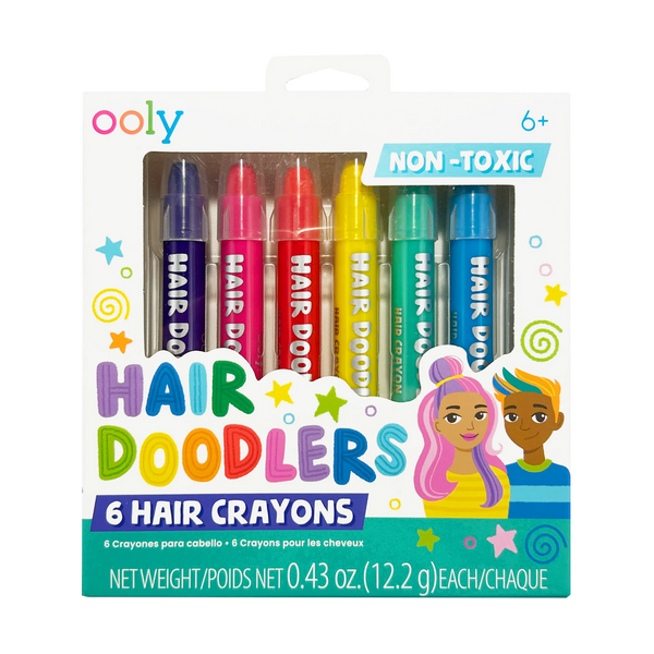 Hair Doodlers Hair Crayons - Set of 6 colours