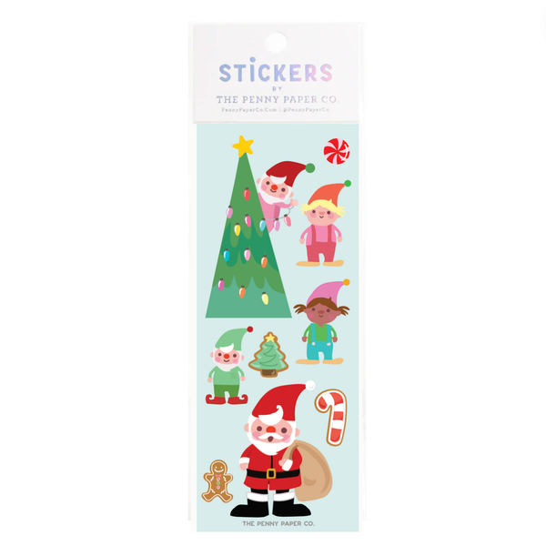 Santa and his Elves Sticker Sheet