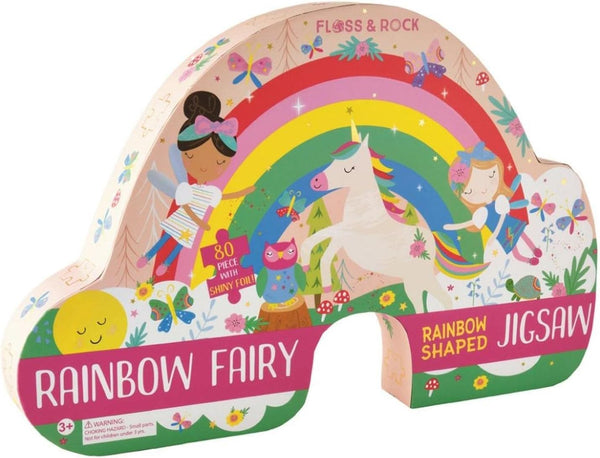 80 Piece Jigsaw Puzzle Rainbow Fairy