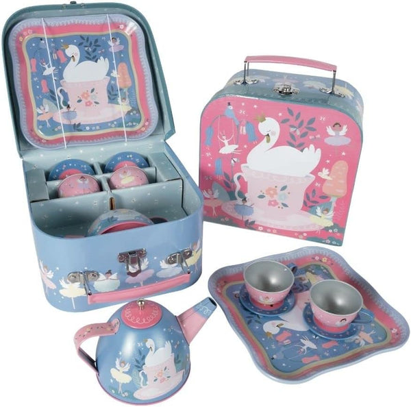 Tin Tea Set 7 Piece - ENCHANTED