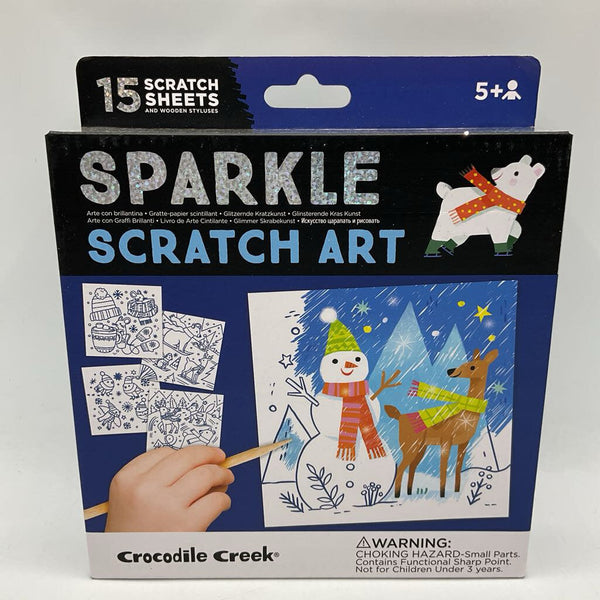 Crocodile Creek Sparkle Scratch Art Winter Fun