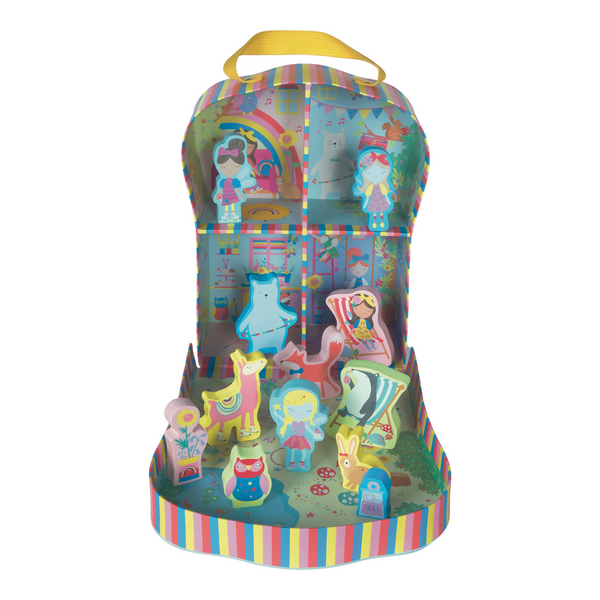 Playbox with Wooden Pieces - RAINBOW FAIRY