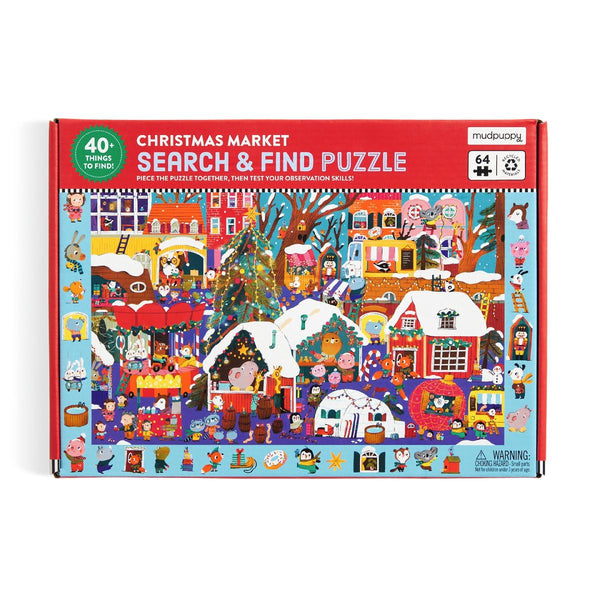 Christmas Market 64 Piece Search & Find Puzzle